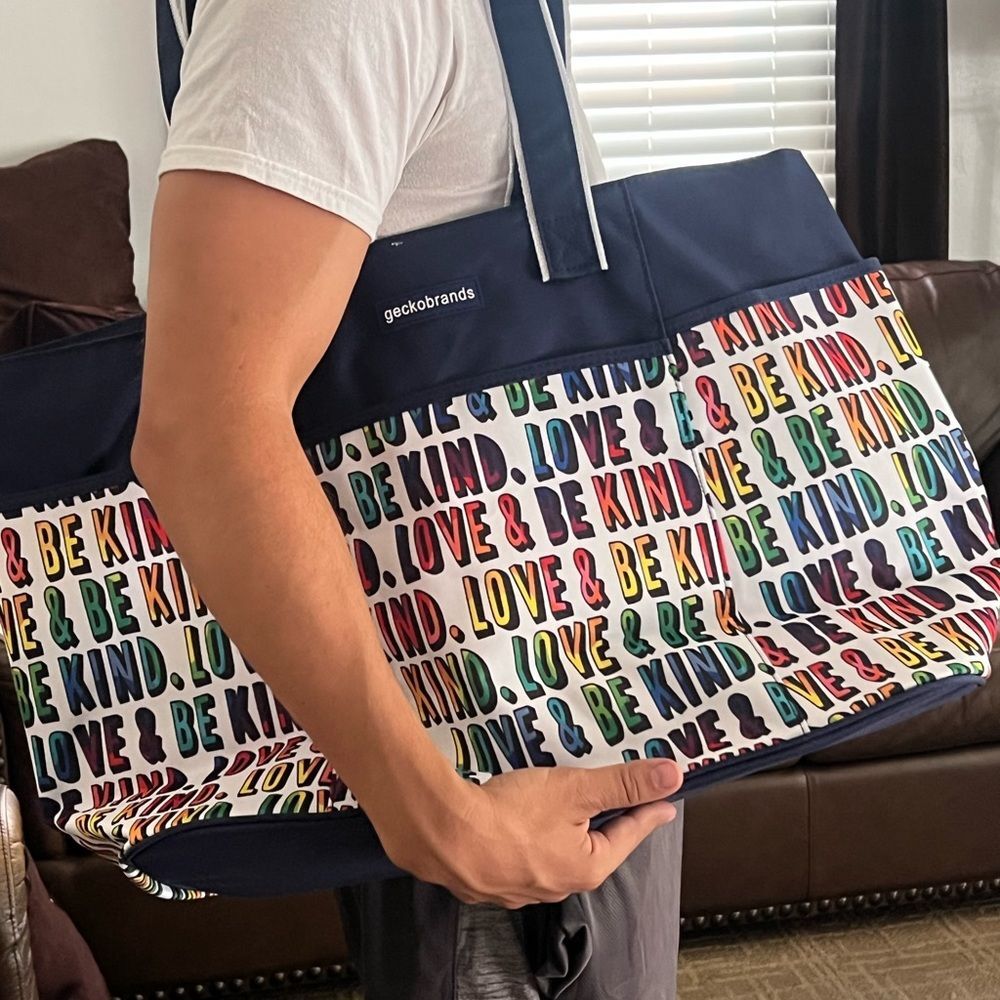PRIDE Gecko tote bag size large nwt